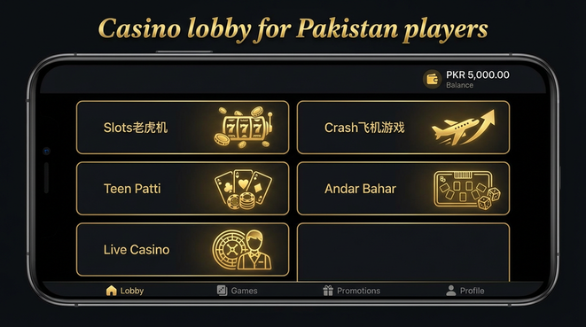 Lobby view of k2 game for Pakistan users - 4